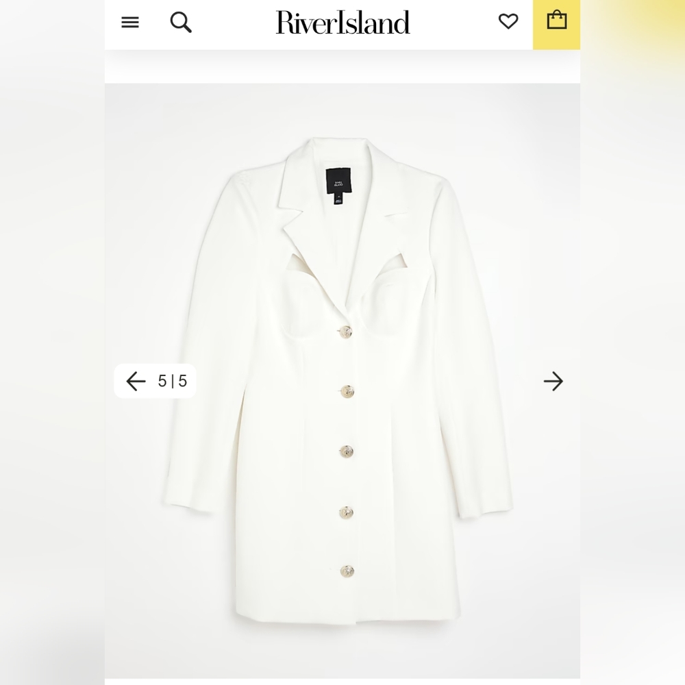 Sofia Richie White Cutout Blazer Size Ten